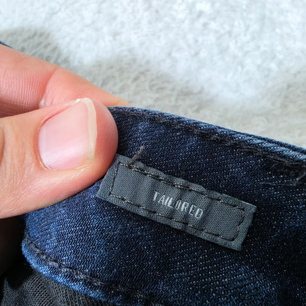Bonobos Tailored Mens 35/30 Jeans Blue Cott Blend Stretch Dark Wash 23083-BLU32